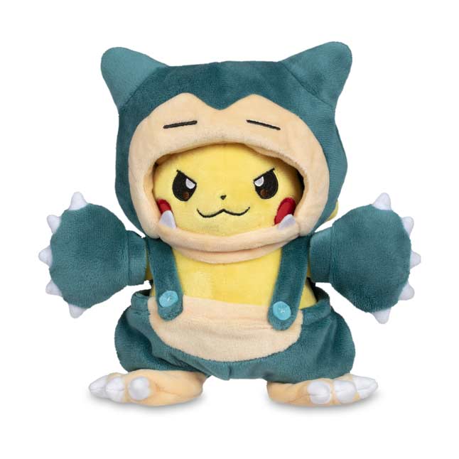 pikachu in snorlax costume plush