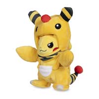 pikachu in snorlax costume plush