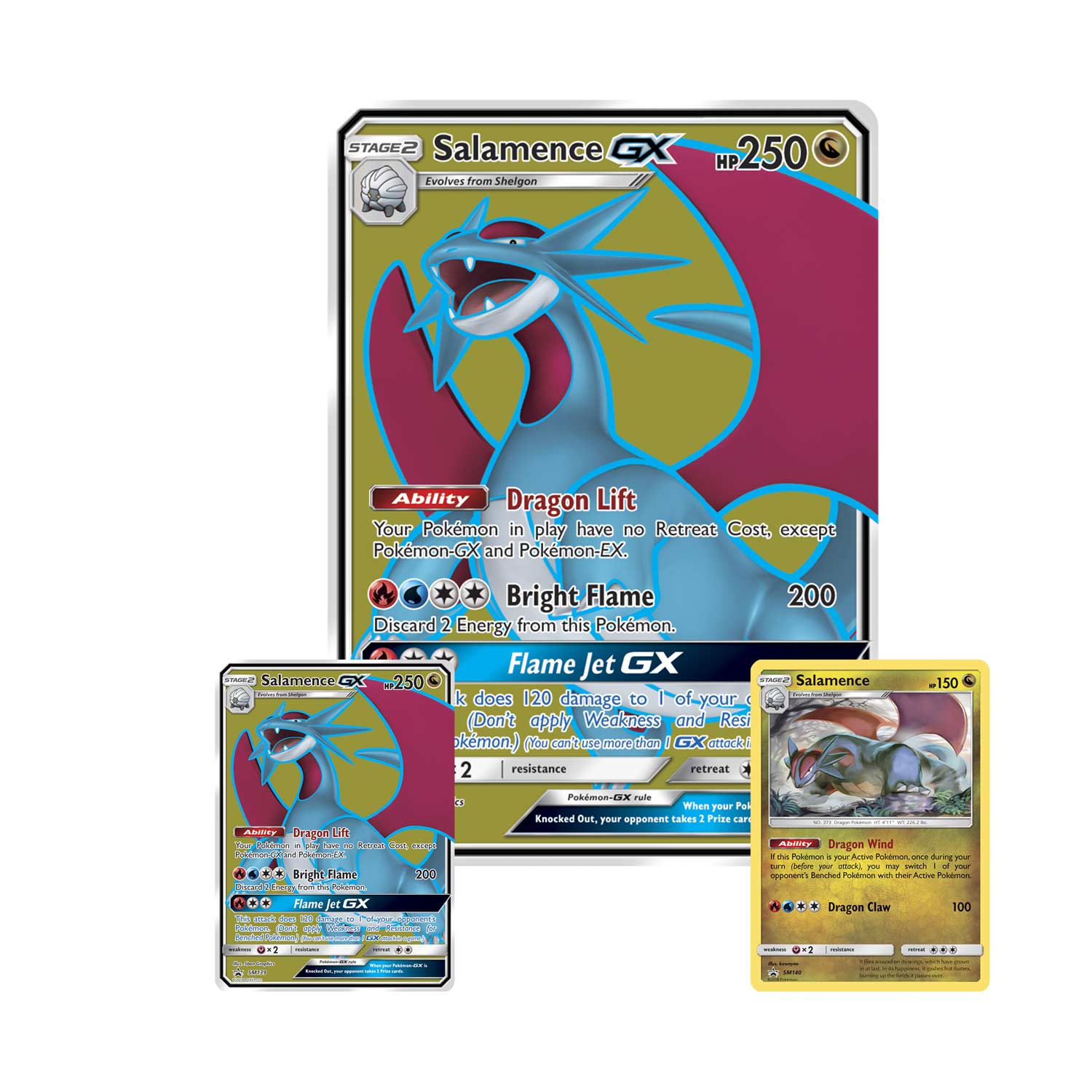 Pokemon Dragon Majesty Salamence Premium Special Collection Salamence Holo SM140 