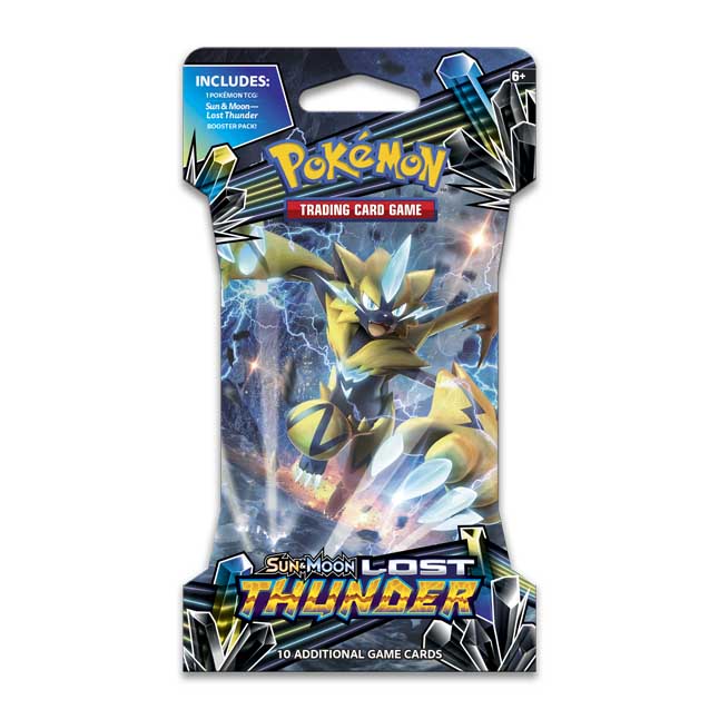 Pokémon TCG Sun & MoonLost Thunder Sleeved Booster Pack (10 Cards