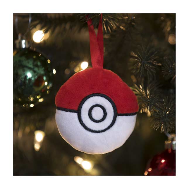 Christmas Pokemon Pokeball Ornament Wooden