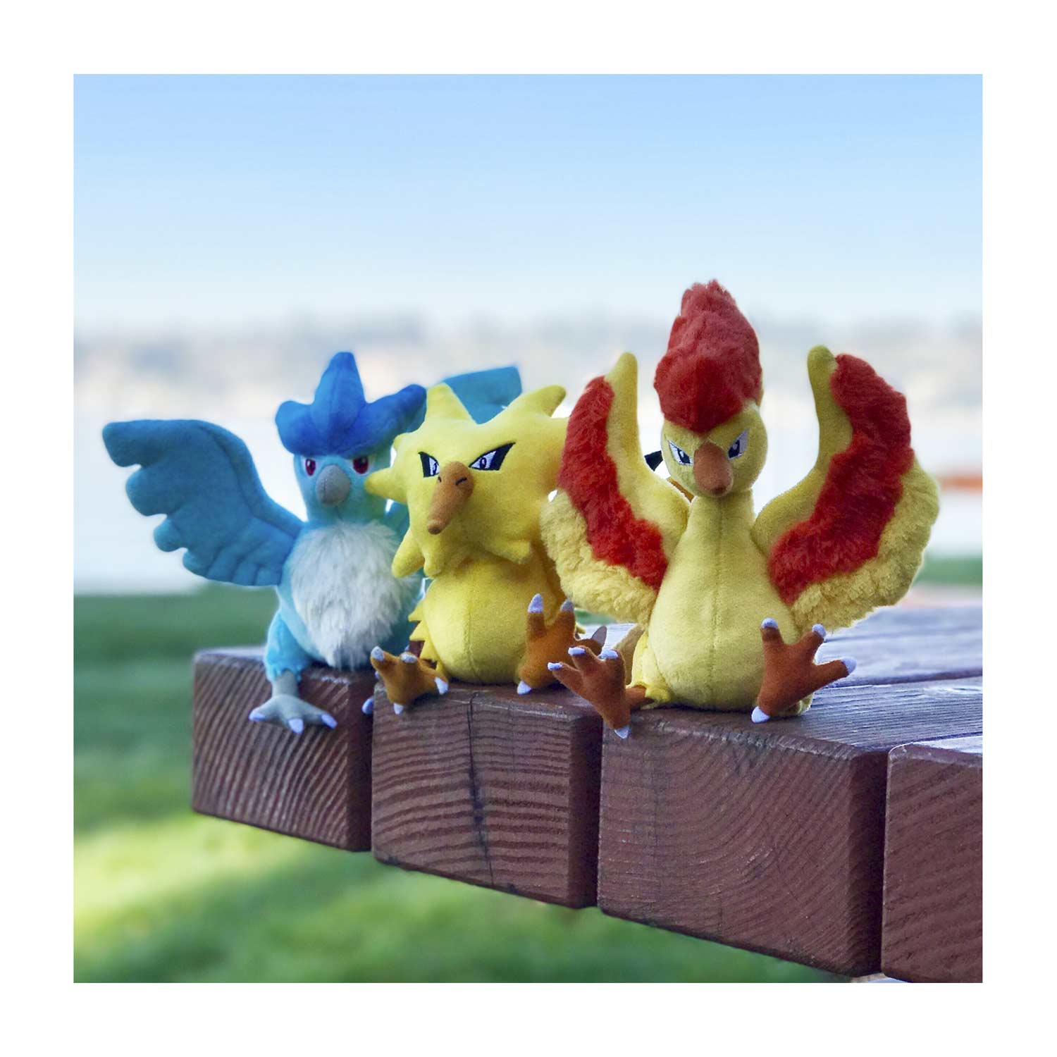 Pokemon Center Moltres Sitting Cuties Plush Toy NWT 
