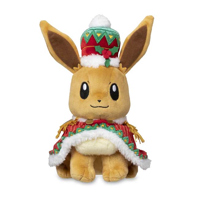 New with tags! 2018 Pokémon Center Sitting Fluffy Eevee Standard 8" Poké Plush 