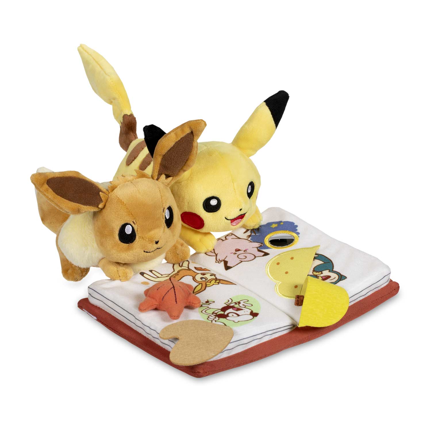 pikachu and eevee plush