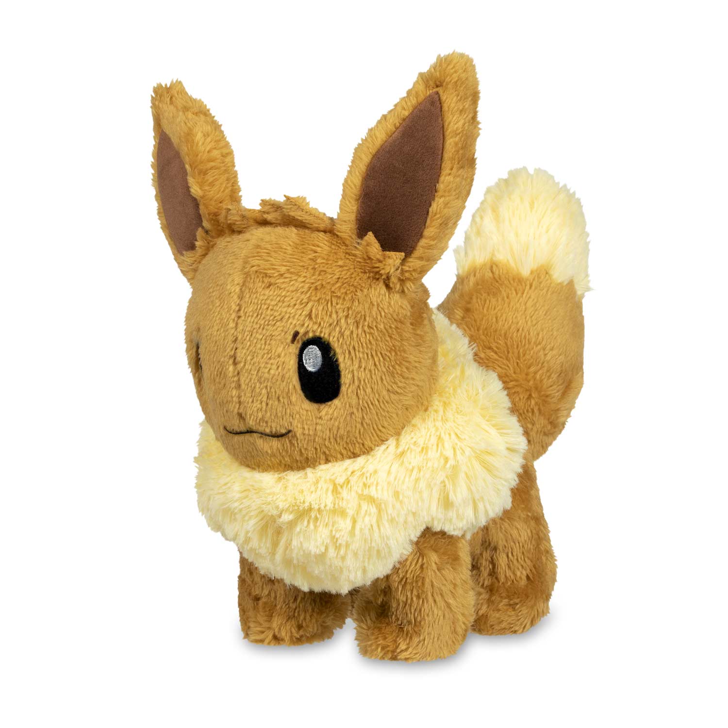 2018 Pokémon Center Sitting Fluffy Eevee Standard 8" Poké Plush New with tags! 