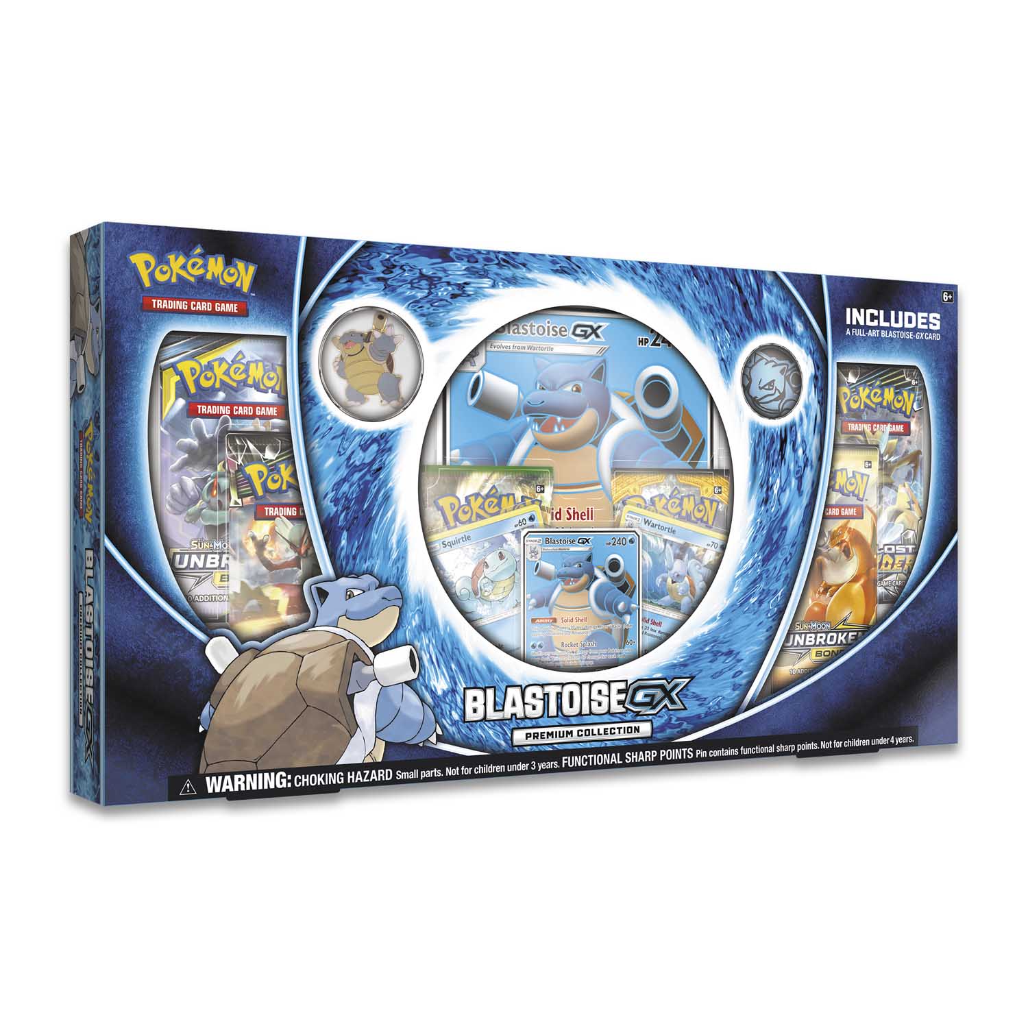 Pokemon Trading Card Game Blastoise GX Premium Collection Box New/Sealed