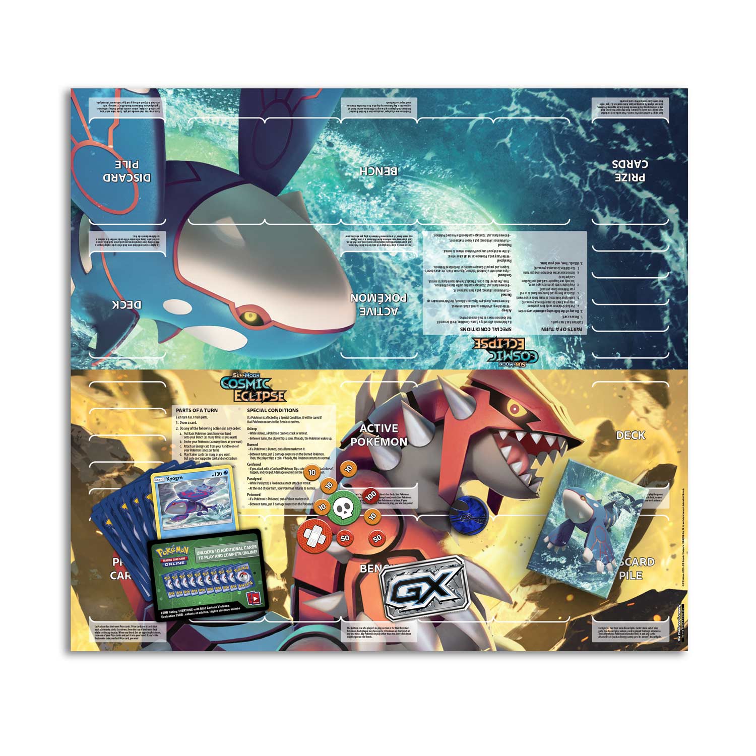 Pokemon Sun Moon Cosmic Eclipse Unseen Depths Kyogre Theme Deck New Boxed Sealed 
