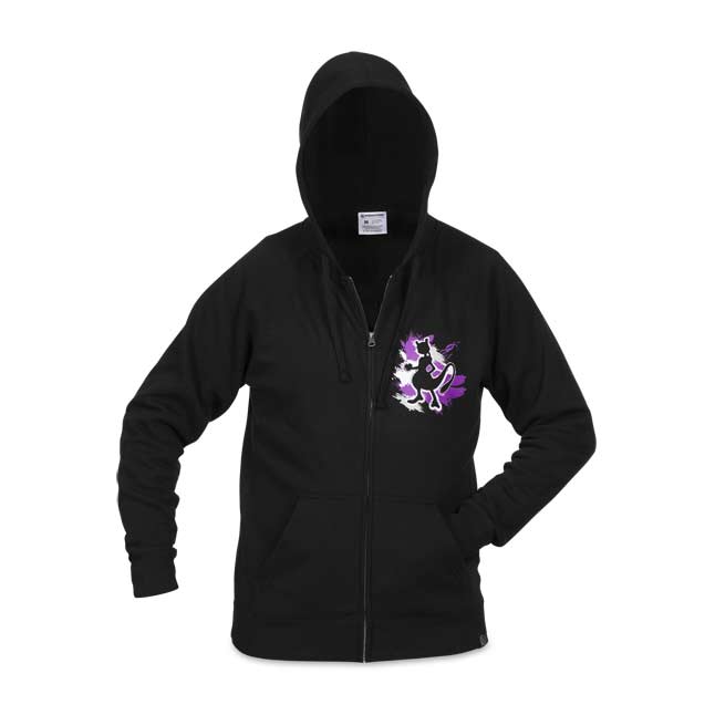 Mewtwo Legendary Code Fitted Zip-Up Hoodie - Adult | Pokémon Center ...