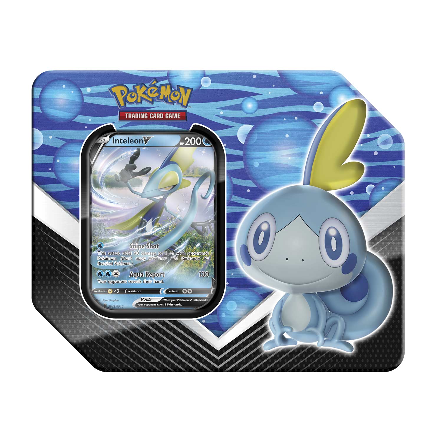 Blue for sale online Pokémon Galar Partner Tin Inteleon V Toy 