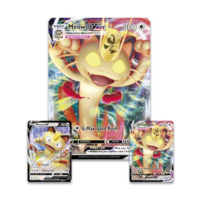 Pokemon Tcg Meowth Vmax Special Collection Pokemon Center Official Site