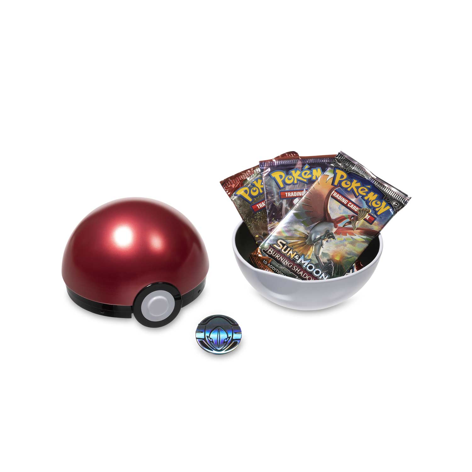 FRENCH Edition Pokemon TCG Poke Ball Tin 9 Booster Pack 3 Coin Set 3-Pack 2020