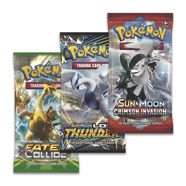 Pokemon TCG Trading Card Game Ball Tin 3 Booster Pack 1 Coin