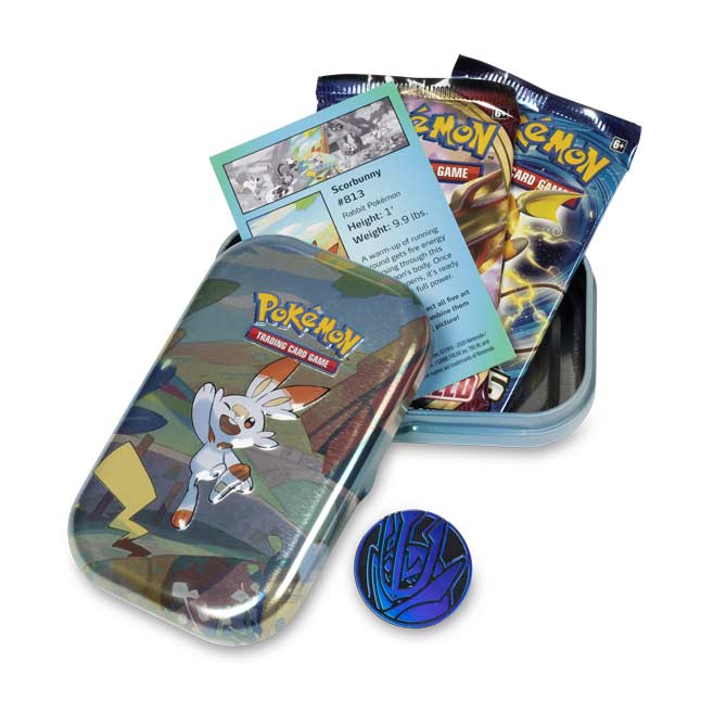 Pokémon TCG Galar Pals Mini Tin (Scorbunny) Pokémon Center Official Site