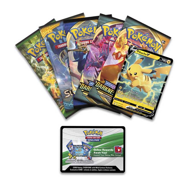 pikachu v box contents
