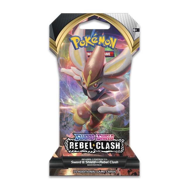 Pokémon TCG: Sword & Shield-Rebel Clash Sleeved Booster Pack (10 ...