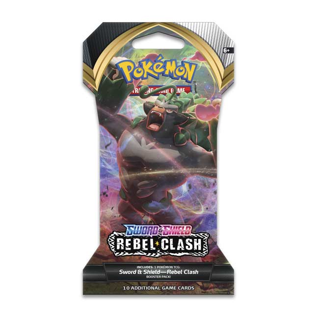 Pokémon TCG Sword & ShieldRebel Clash Sleeved Booster Pack (10 Cards