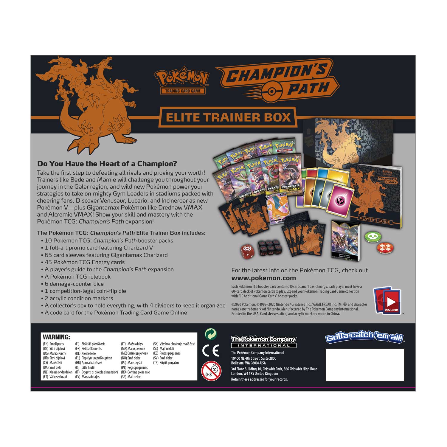 7 Champion's Path Elite Trainer Box Pokemon Trading Card Game Online Codes 