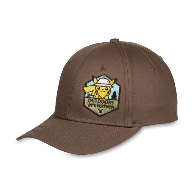 Outdoors With Pokemon Brown Baseball Cap One Size Adult Pokemon Center Official Site
