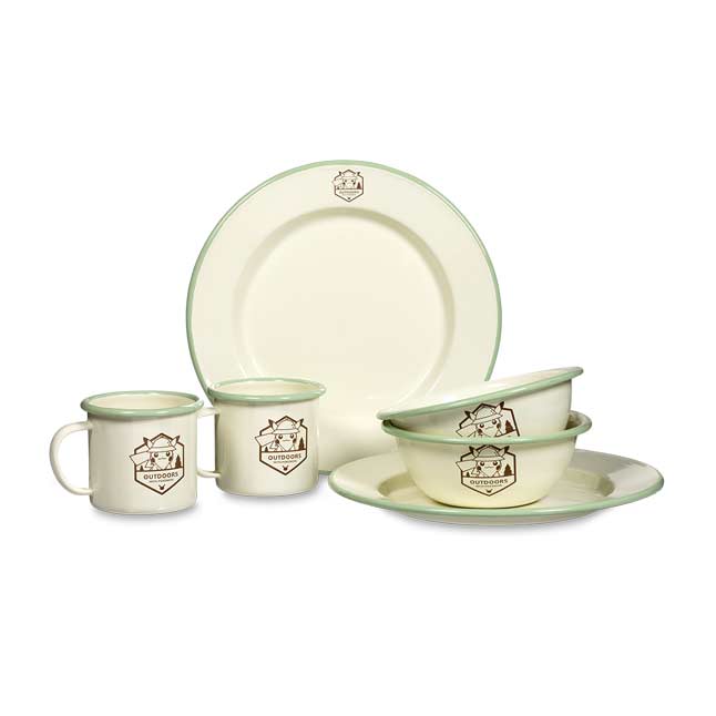 Outdoors with Pokémon Camping Plate Set (6Piece) Pokémon Center