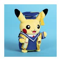 pikachu graduation plush