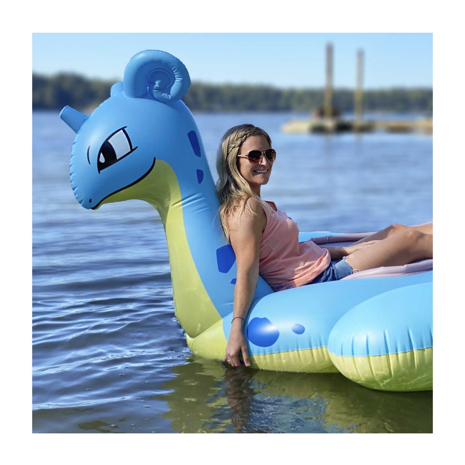 Lapras Pokémon Sunset Pool Float 