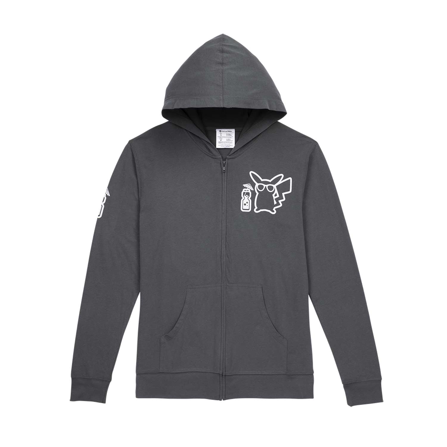 charcoal zip up hoodie