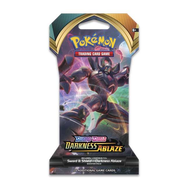 Pokemon Tcg Sword Shield Darkness Ablaze Sleeved Booster Pack 10 Cards Pokemon Center Official Site