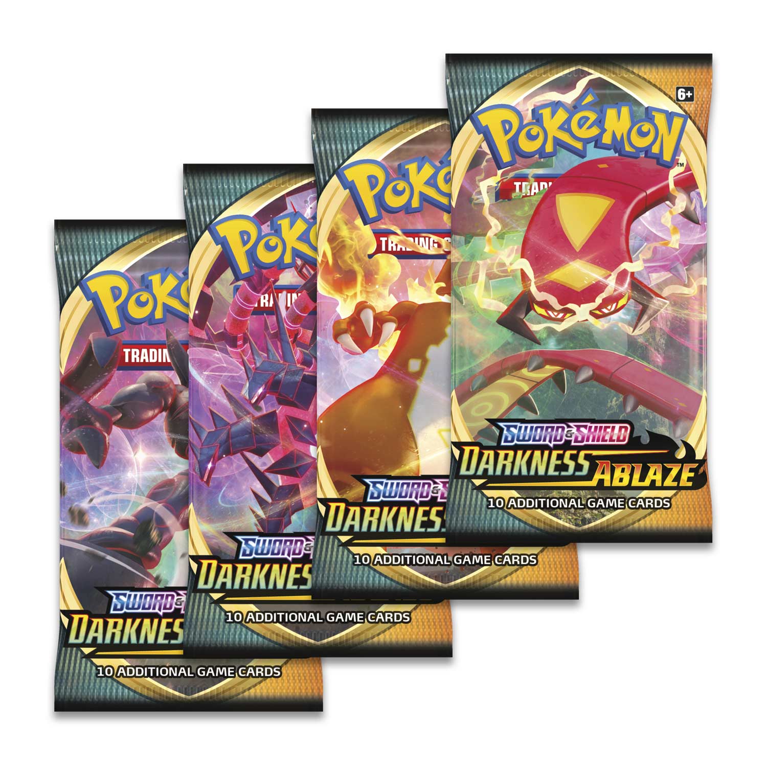 Darkness Ablaze Fullart Set x 4 Booster Packs. Pokémon TCG Sword & Shield 