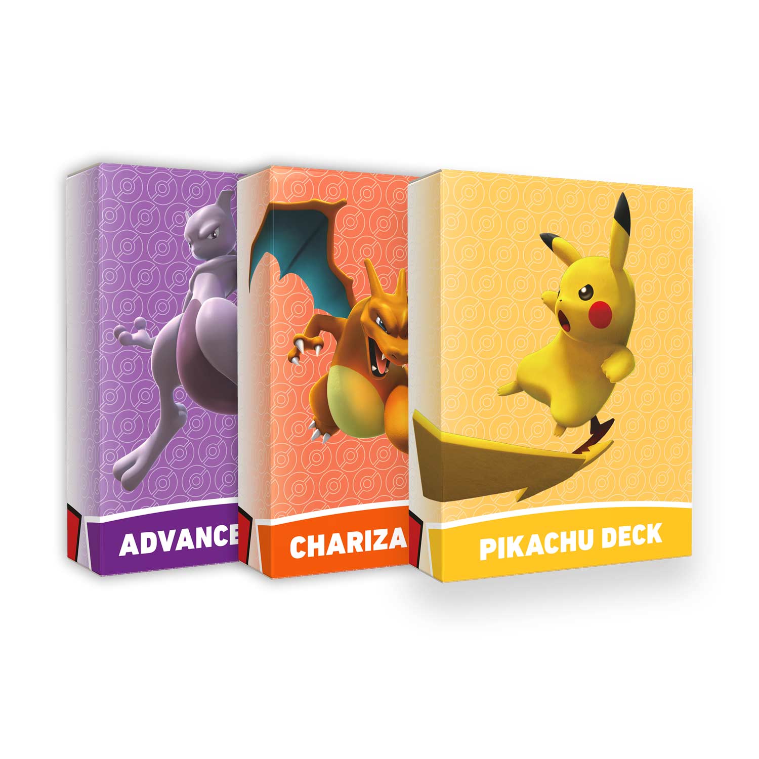 New Release Pokemon Battle Academy Box TCG Pikachu Charizard and Mewtwo decks 