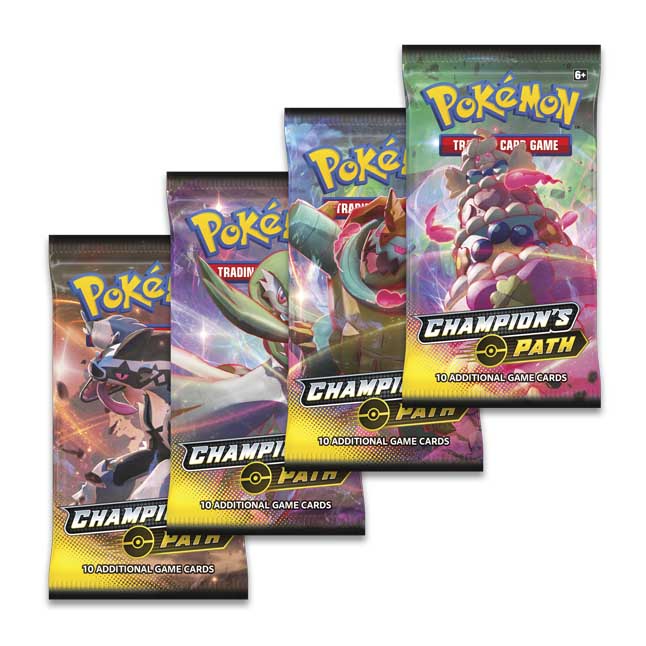 Pokemon TCG Champion's Path Dubwool V Collection Box 4 Booster Packs 