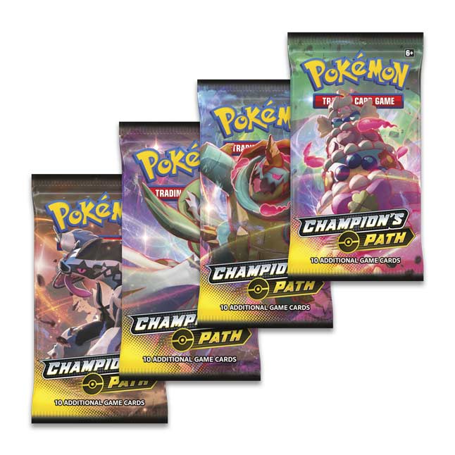 45 Cards Sealed Pokemon TCG Champion's Path Hatterene V Collection Box 4 Packs 