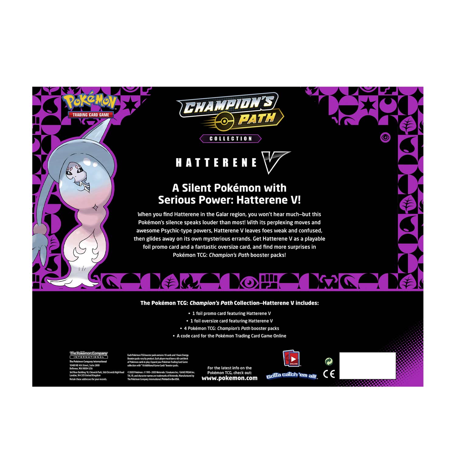Pokémon TCG: Champion's Path Collection (Hatterene V) | Pokémon Center  Official Site