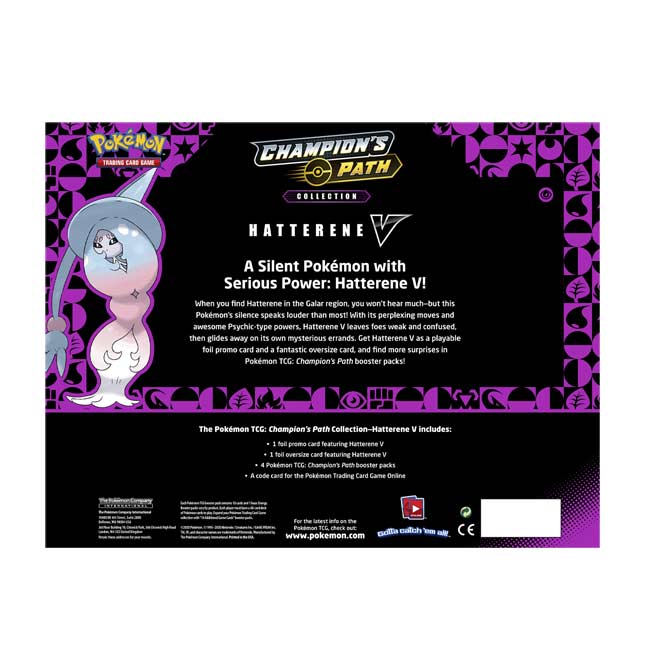Pokemon TCG Champion/'s Path Hatterene V Collection Box
