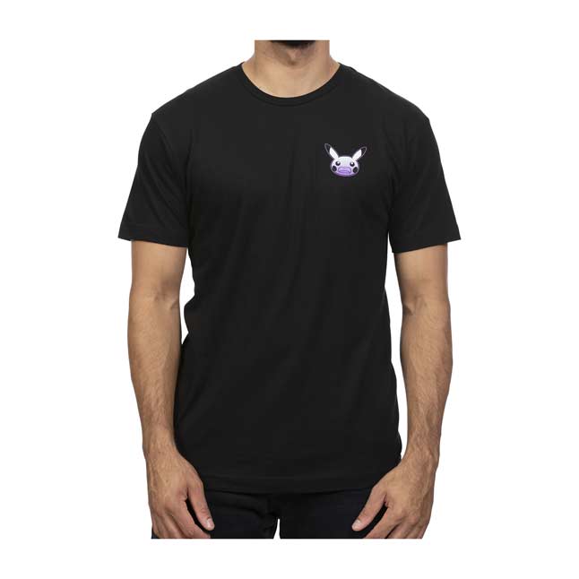 Startled Pikachu Black Relaxed Fit Crew Neck T-Shirt ...