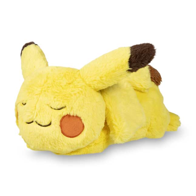 New Fluffy Stuffed Sleepy 15 In Pokemon Center Original Relaxing Eevee Plush 