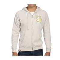 beige zip up sweater
