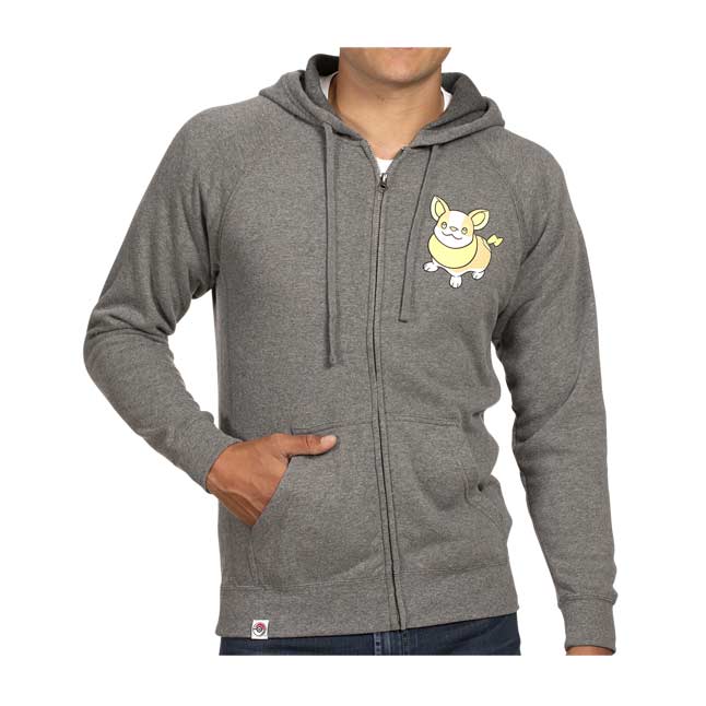 gray zip up