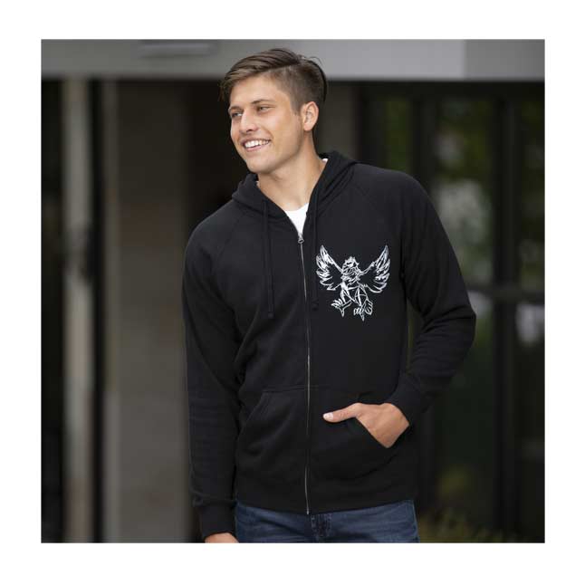 pokemon black zip front hoodie