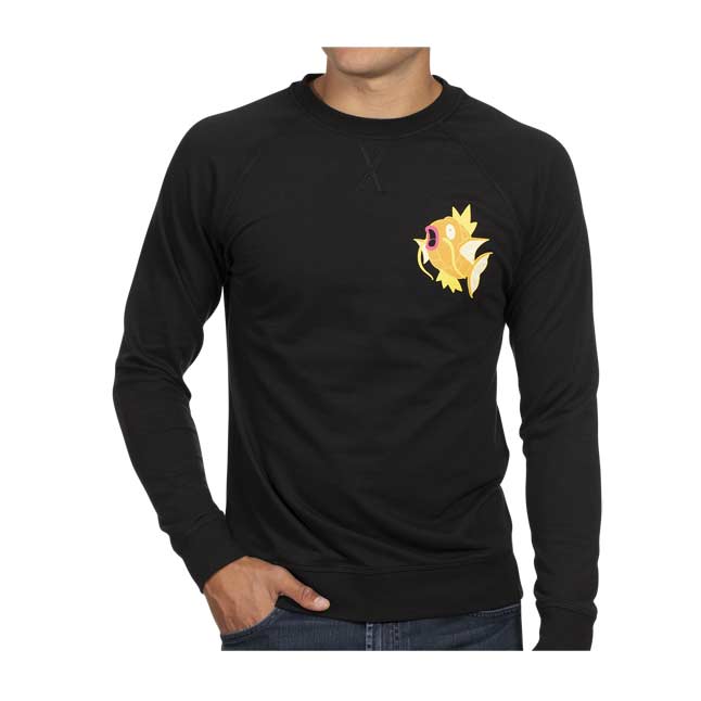 Download Magikarp Black Crew Neck Sweatshirt - Adult | Pokémon ...