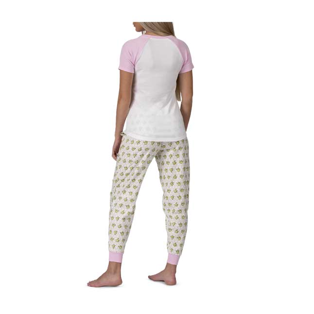 pink shirt white pants womens