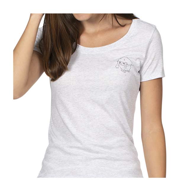 fitted scoop neck tee