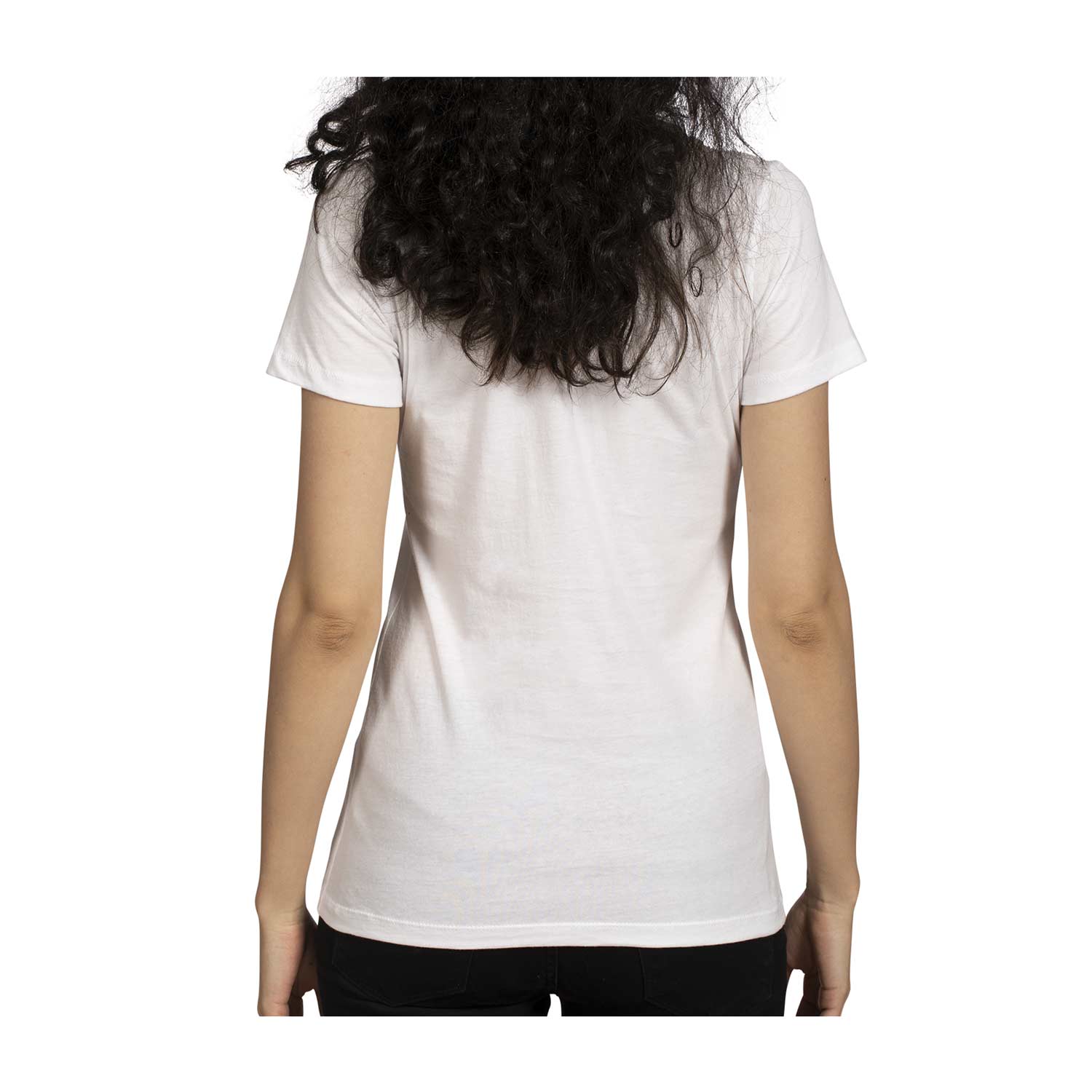 black fitted crew neck t shirt