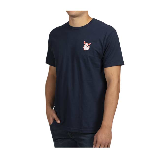 Download Gigantamax Eevee Navy Relaxed Fit Crew Neck T-Shirt ...