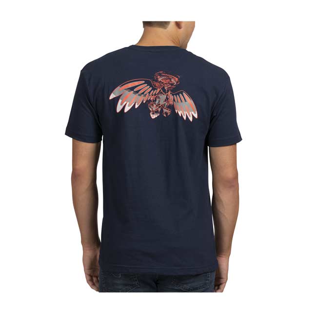 Download Gigantamax Corviknight Navy Relaxed Fit Crew Neck T-Shirt ...