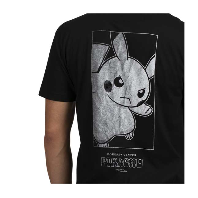Pikachu Yellow & Black Relaxed Fit Crew Neck TShirt Adult Pokémon