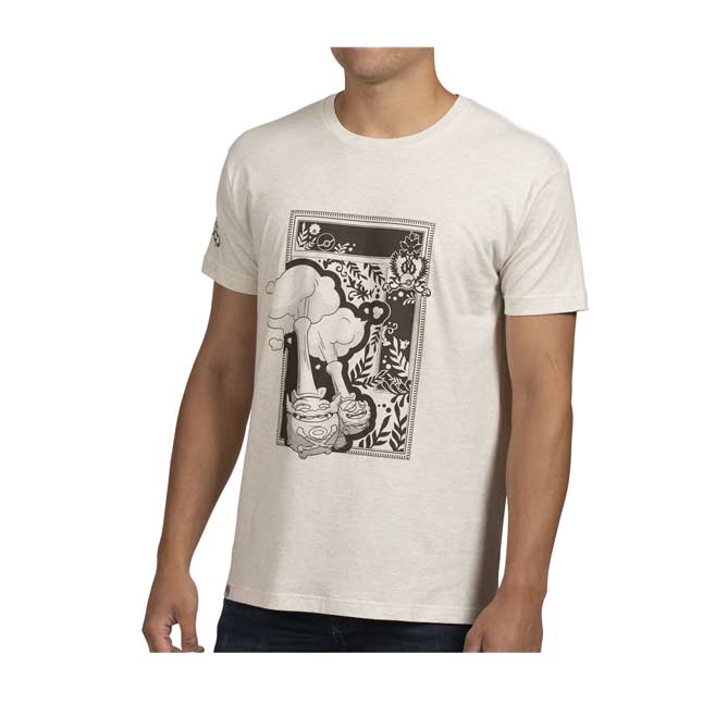 Download Galarian Weezing Beige Relaxed Fit Crew Neck T-Shirt ...