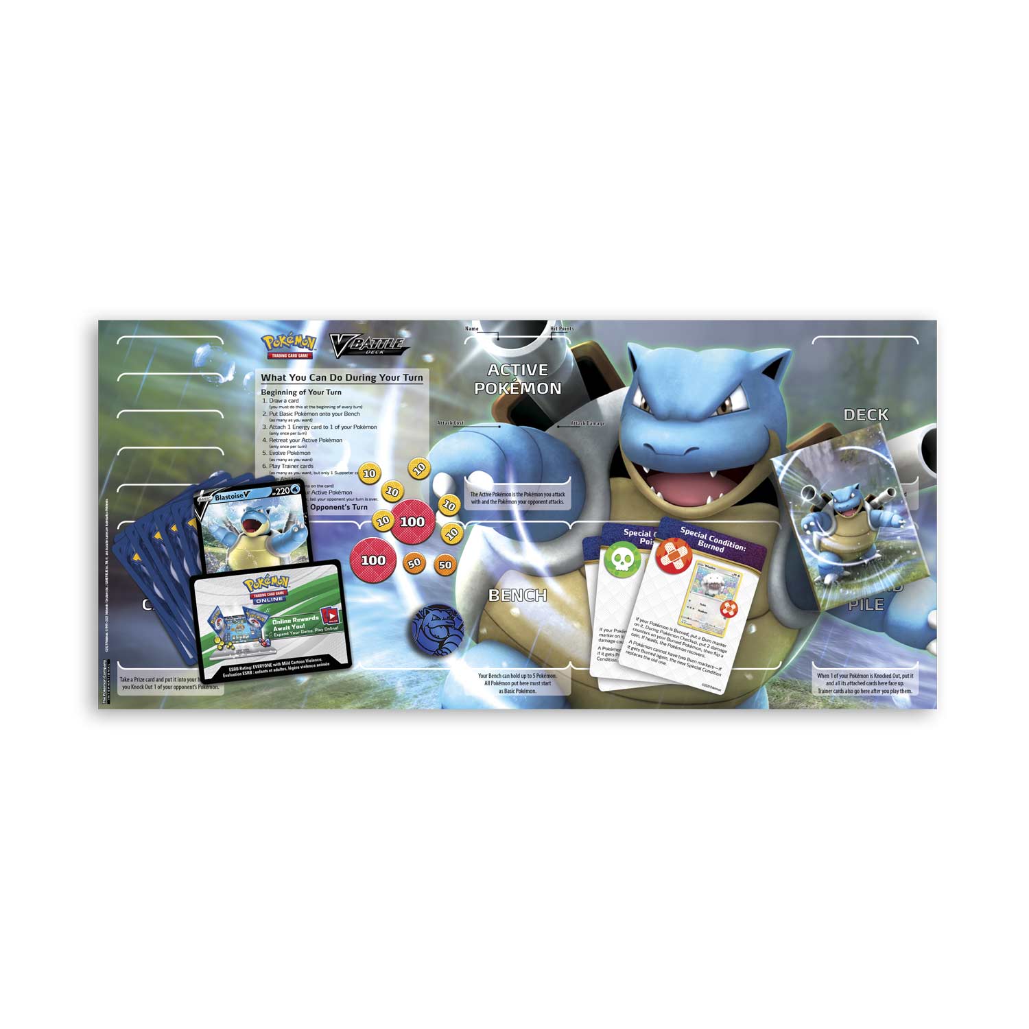 Pack of 50 for sale online Pokemon TCG V Battle Deck