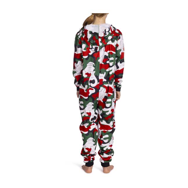 Ditto Holiday Camo Hooded One-Piece Pajamas - Youth | Pokémon Center ...
