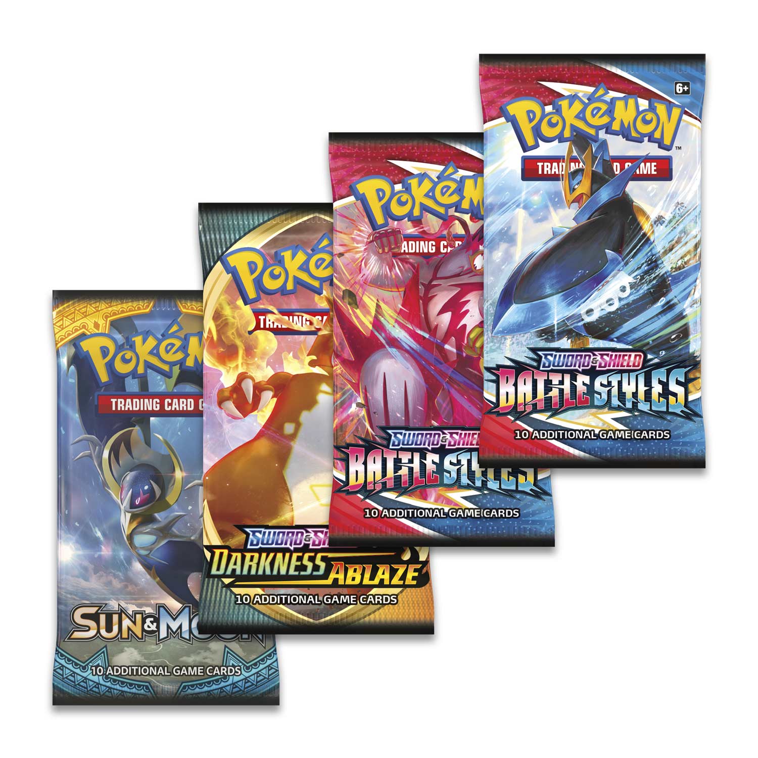 Pokemon TCG Galarian Rapidash V Box Collection Battle Styles 4 Booster Packs 