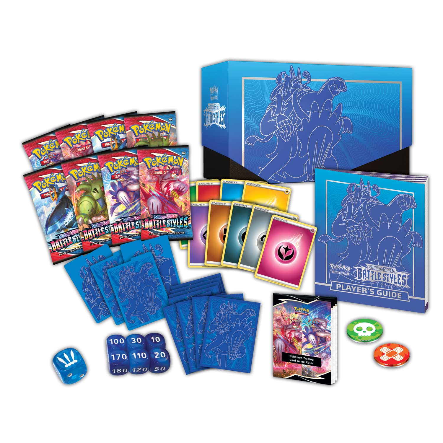 NEW In hand. Details about   Pokemon Battle Styles ETB Elite Trainer Box BOTH Red & Blue! x2 